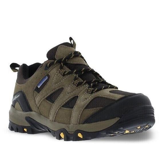 Eddie Bauer Mainland Low Waterproof Hiking Shoes Mens 8 Bungeecord Memory Foam - Picture 1 of 5